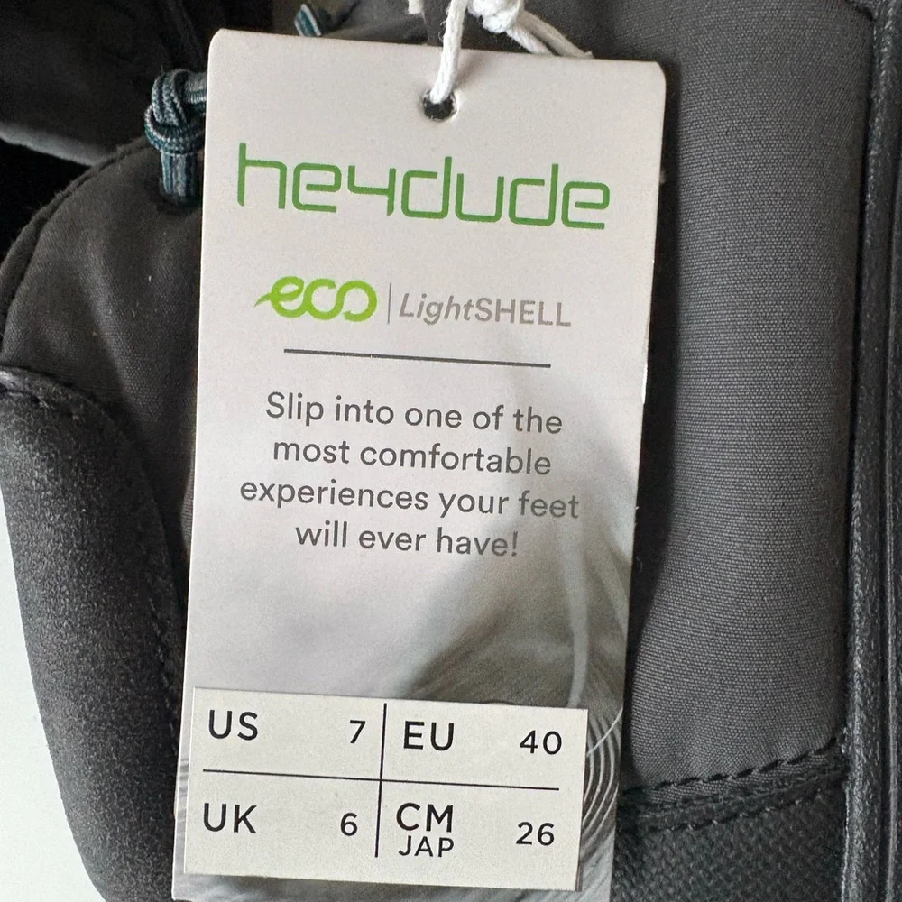 NWT Hey Dude SPENCER ECO LightShell Boots Charcoal Men’s 7 - Picture 6 of 8